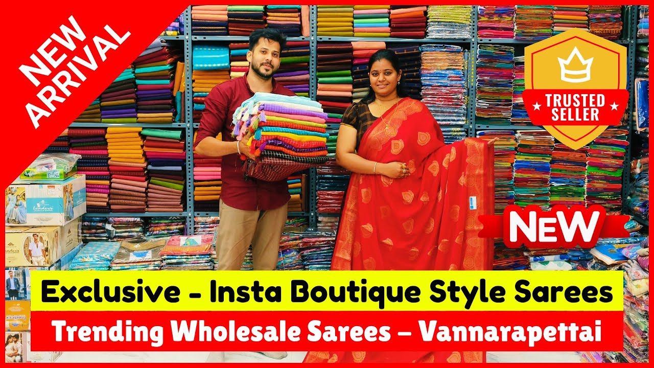 💥 Exclusive Boutique Sarees 💥 Trending Wholesale Sarees Vannarapettai | Priya Just Know Fashion