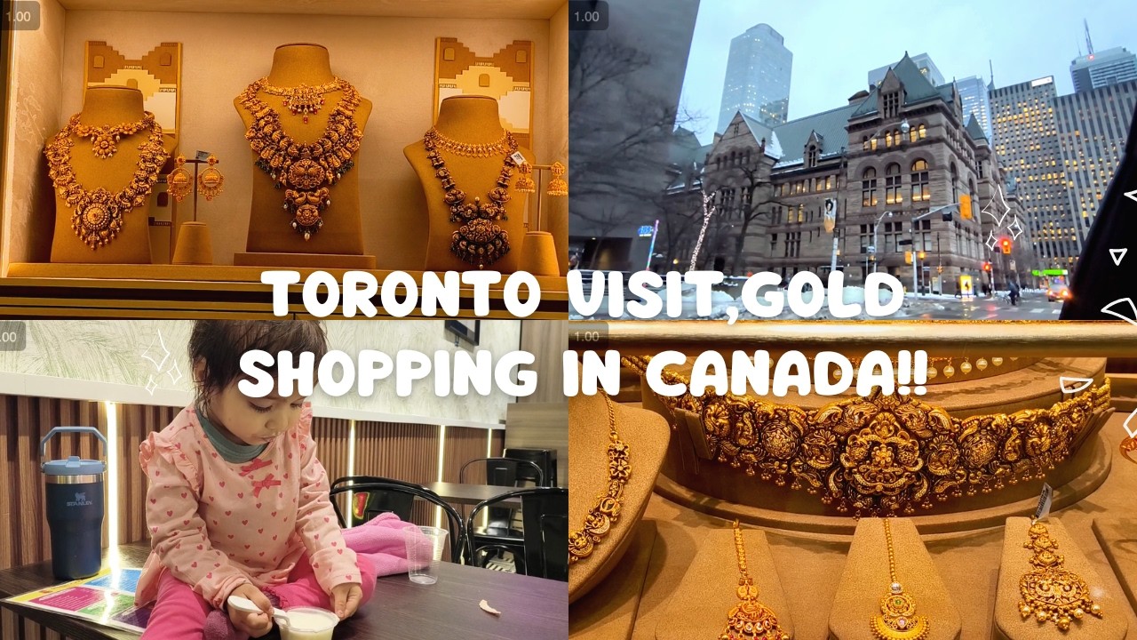 Toronto Evening Vlog 🇨🇦 | Gold Shopping at Malabar Gold and Diamonds in Canada, But Bought Nothing 😅