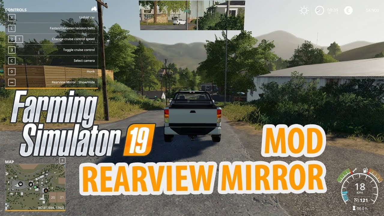 FS19 Rearview Mirror Mod V1.0