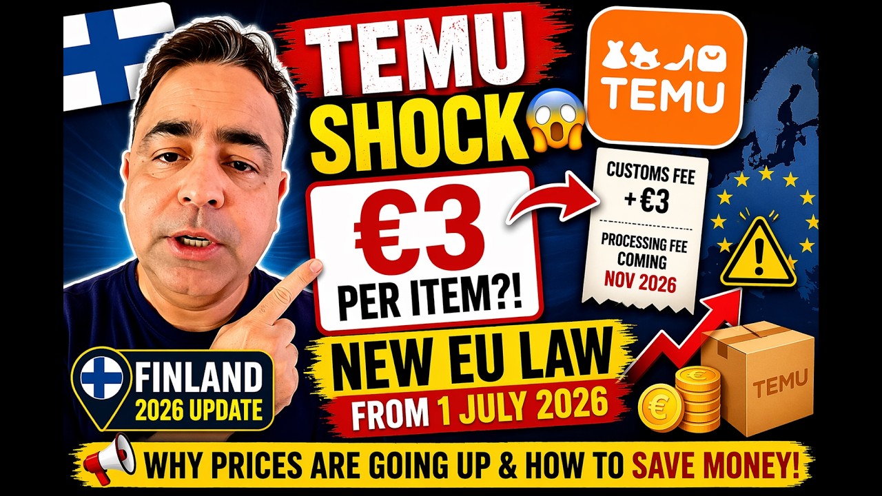 Temu Prices SHOCK 😱 Finland New EU Customs Law 2026 | Now it is difficult to buy cheap!