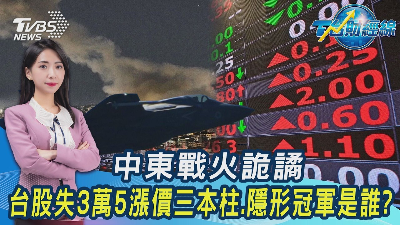 中東戰火詭譎 台股失痛失3萬5! 漲價三本柱.隱形冠軍是誰逆勢 20260303｜主播#張蕙纖｜T台最錢線 PODCAST｜TVBS新聞 @TVBSNEWS01