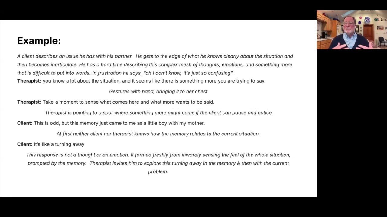 Focusing session excerpt - working with the edge