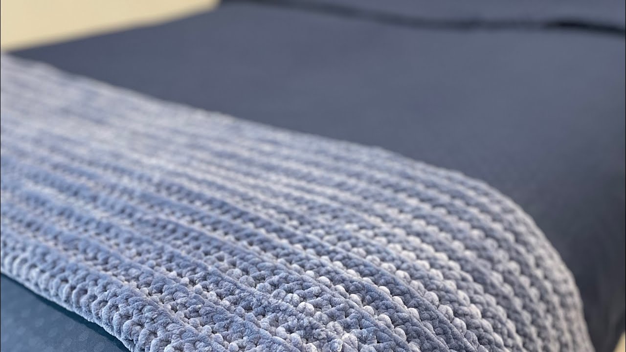 Crochet throw or Bed Runner