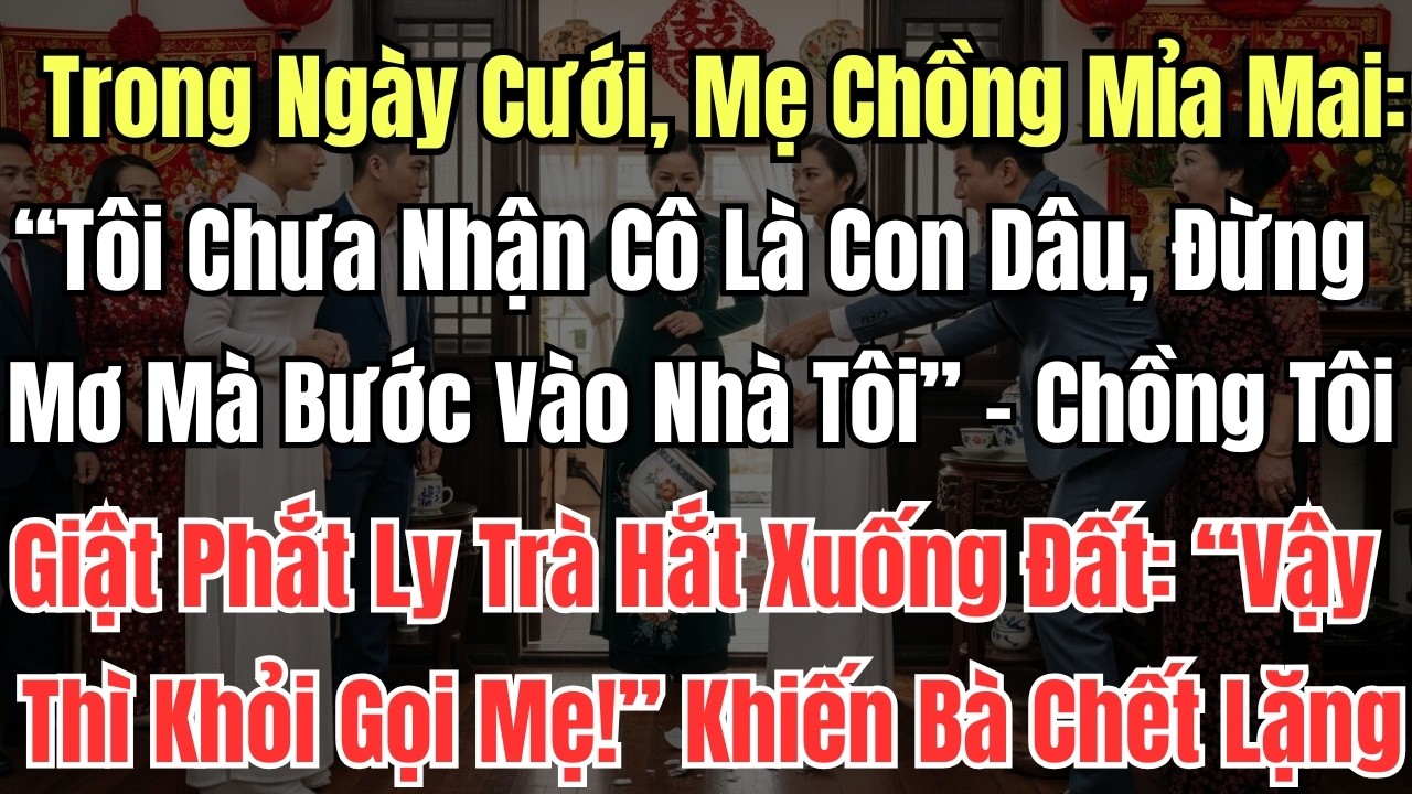Trong Ngày Cưới, Mẹ Chồng Mỉa Mai: “Tôi Chưa Nhận Cô Là Con Dâu, Đừng Mơ Mà Bước Vào Nhà Tôi” –