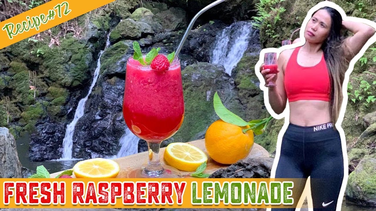 REFRESHING RASPBERRY LEMONADE IN NATURE - COOKING SIMPLY DELICIOUS