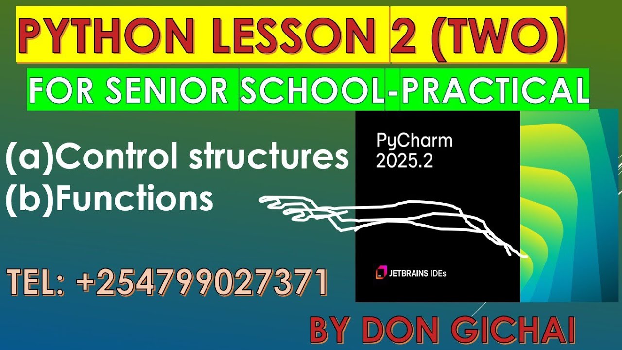 Урок Python 2 для старшеклассников | Практическое занятие | Структуры управления и функции
