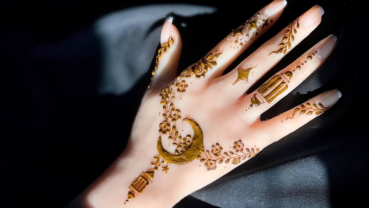 EID HENNA TUTORIAL | Eid Mehndi Design Full Tutorial Video