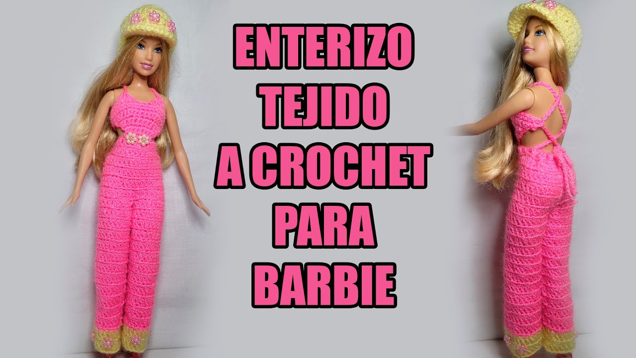ENTERIZO TEJIDO A CROCHET PARA BARBIE || PASO A PASO