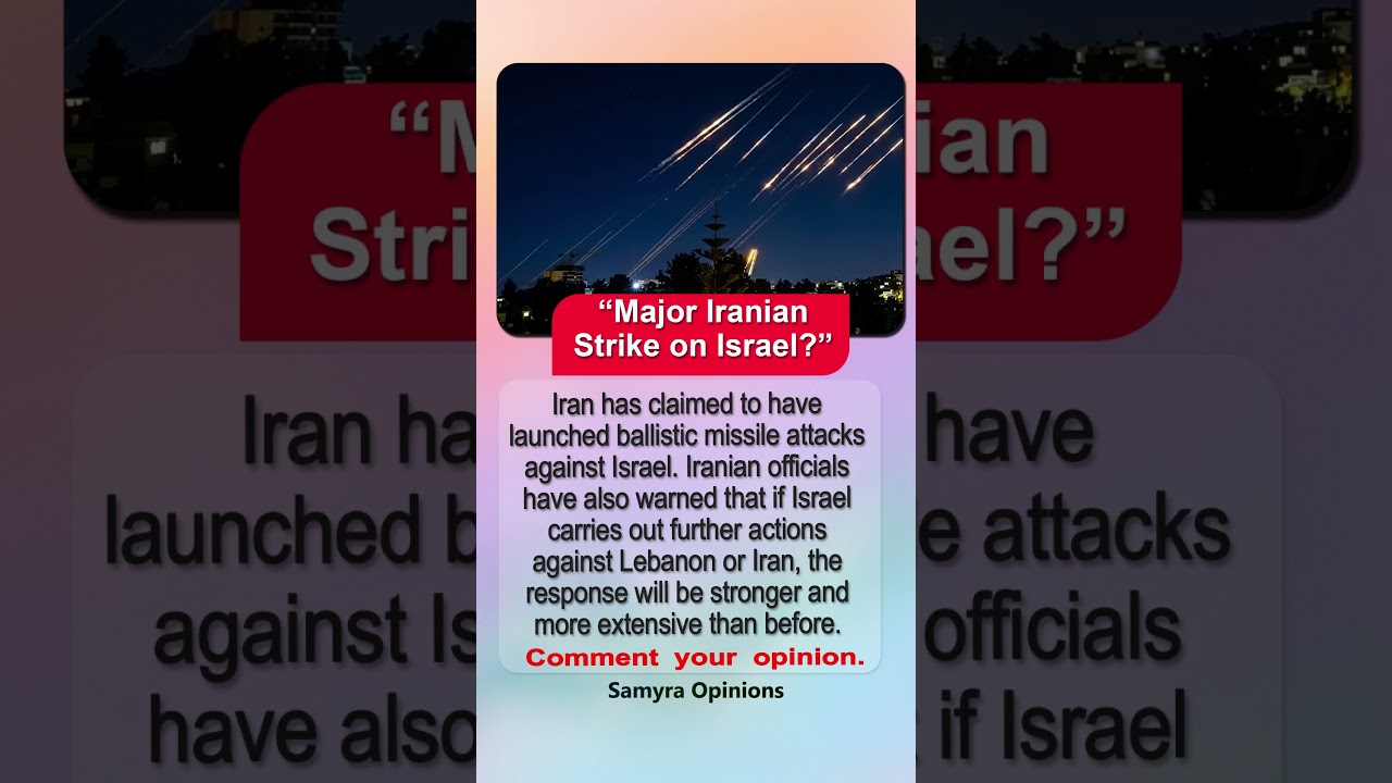 Iran Warns of Stronger Attack on Israel Over Lebanon  #trendingnow