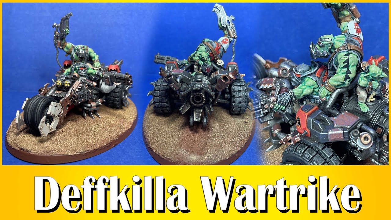 Joyful Painting - Orks - Defkilla Wartrike - On Tabletop he's cooler.
