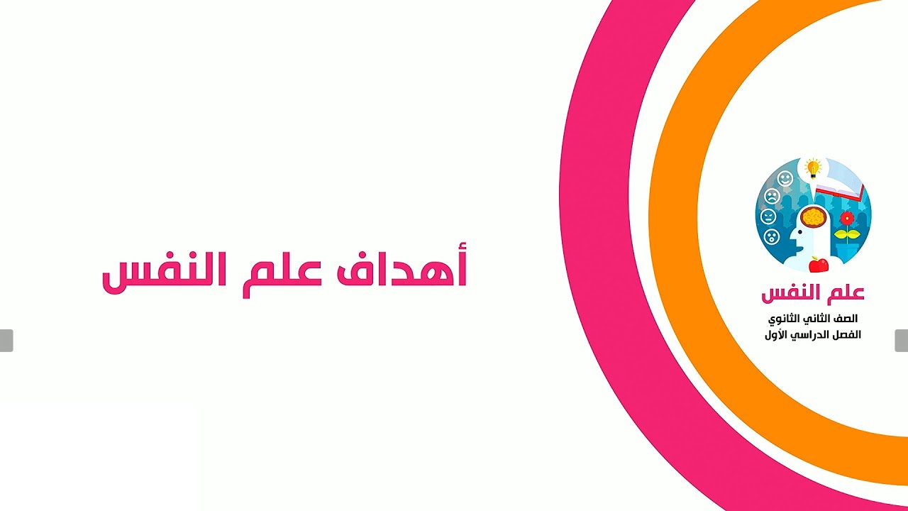 علم نفس الصف الثاني الثانوي - أهداف علم النفس