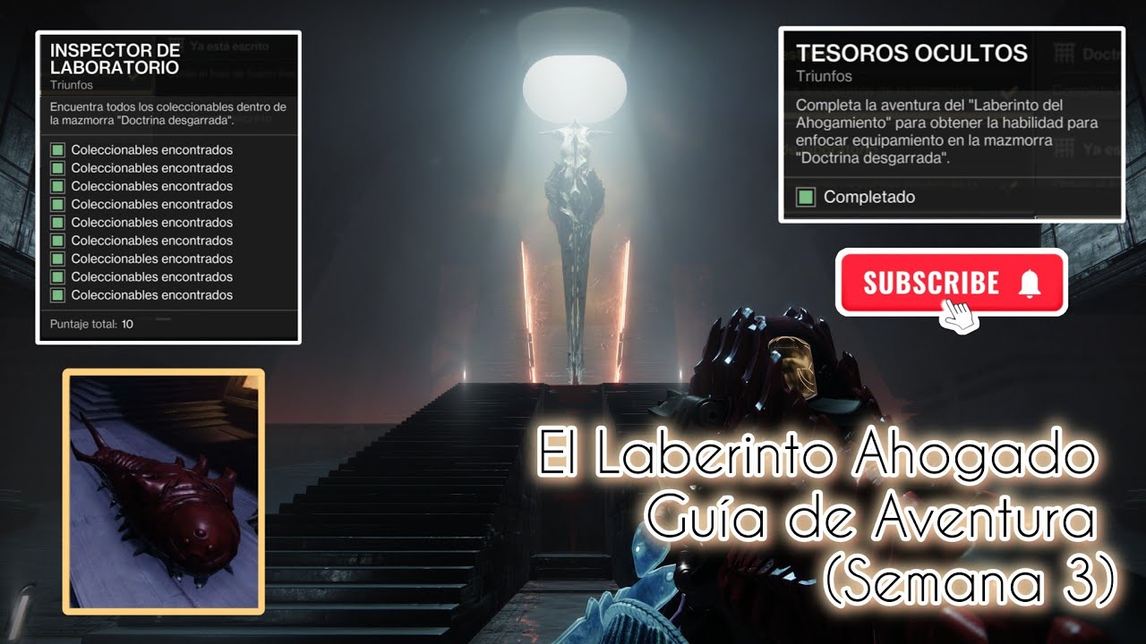 El Laberinto Ahogado [Guía de Aventura] | Final y Triunfos, Doctrina Desgarrada - Destiny 2 Heresy
