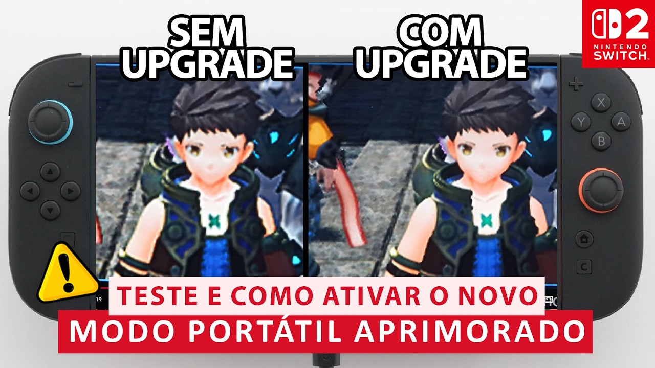 GRÁFICOS MELHORES! Upgrade do Switch 2 MELHORA gráficos de jogos do Switch 1