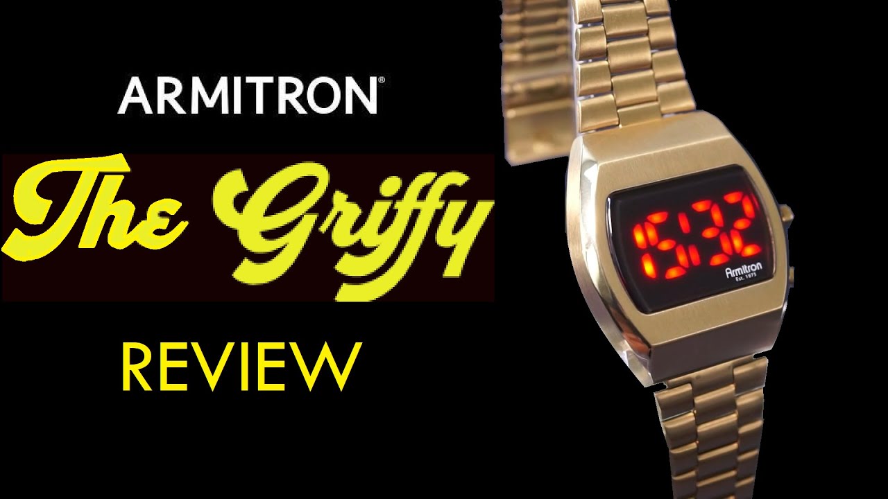 *REVIEW* Armitron Griffy Retro Vintage LED Digital Watch 40/8475BRGP