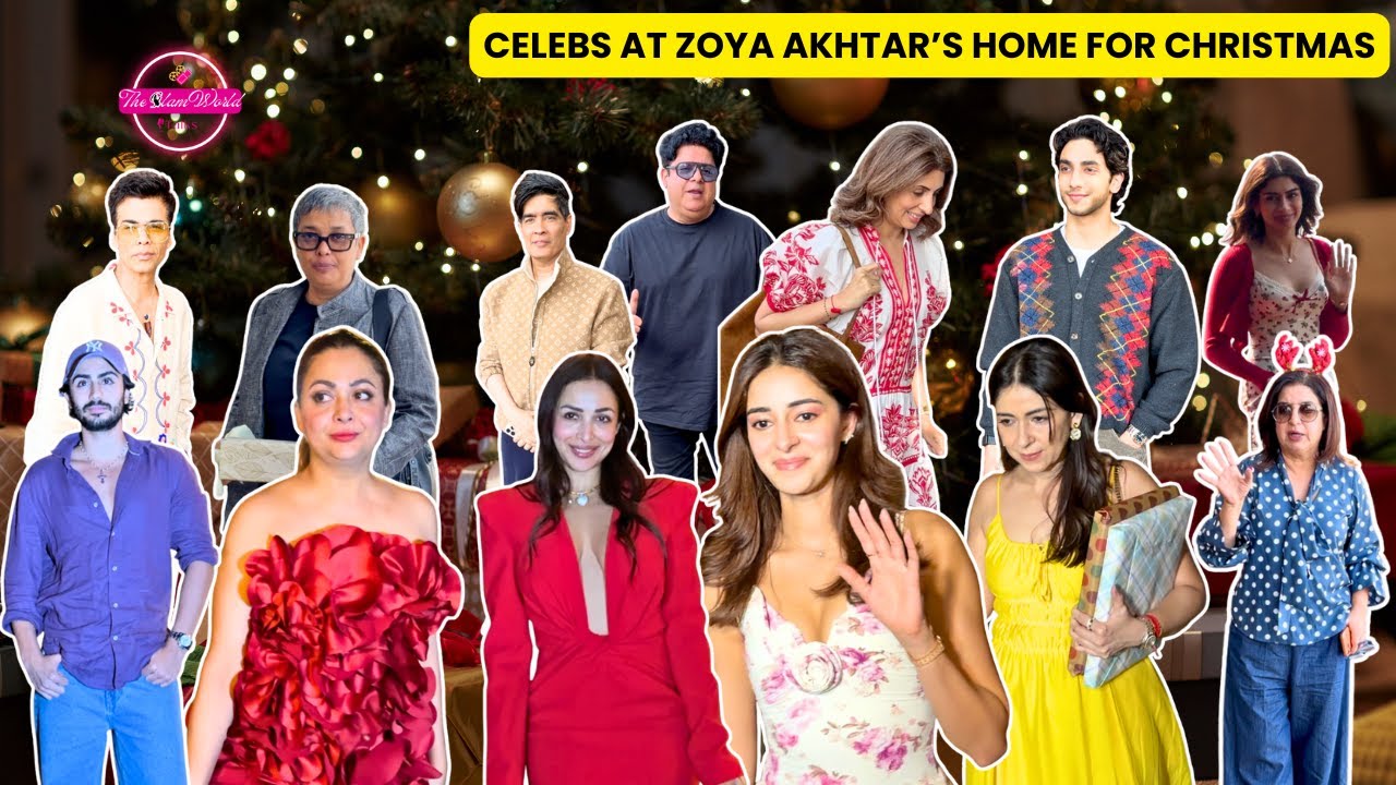 Celebs at Zoya Akhtar's Christmas Party | Ananya Panday, Malaika Arora, Khushi Kapoor, Amrita Arora
