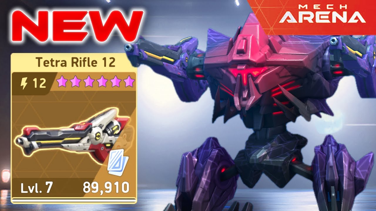 NEW Tetra Rifle 12 - Damage Through MODs? This Weapon Breaks All the Rules! 😱💥 Mech Arena