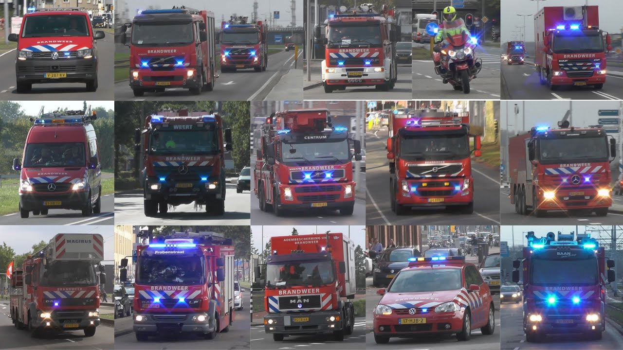 [1 UUR COMPILATIE] Brandweer Nederland met spoed naar meldingen in de jaren 2016 tot en met 2019!