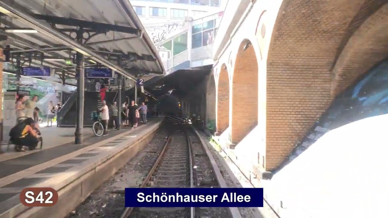 S-Bahn Berlin 2024 Linie S42 - Führerstandsmitfahrt
