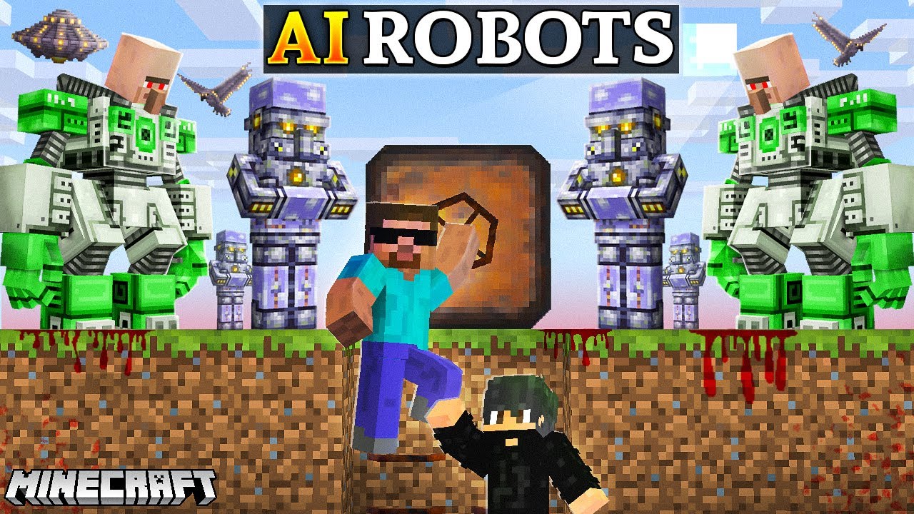We Created BUNKER to Survive AI VILLAGERS in Minecraft!