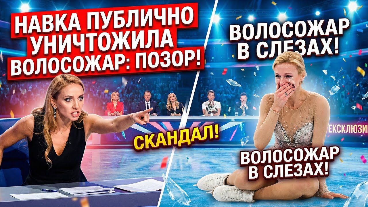 Навка уничтожила Волосожар в прямом эфире: Грязный скандал на Ледниковом периоде