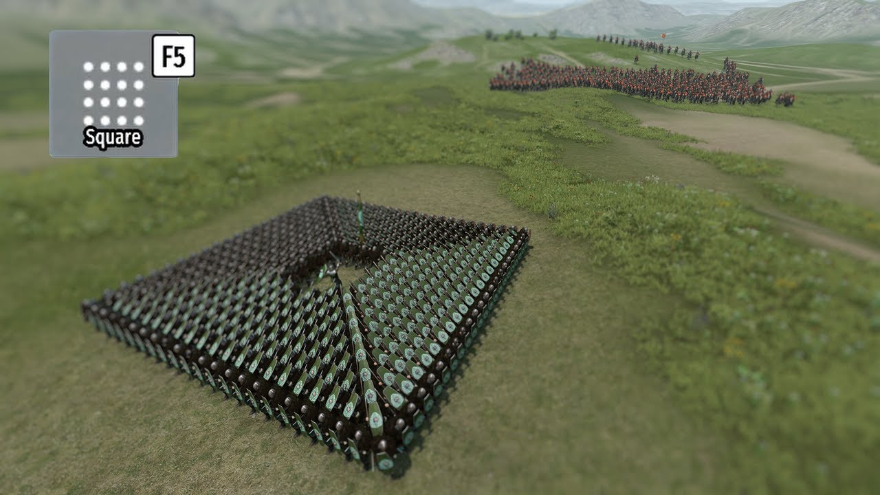 1000 vs 1000 | Infantry vs Cavalry (Square Formation) | Mount & Blade Sandbox