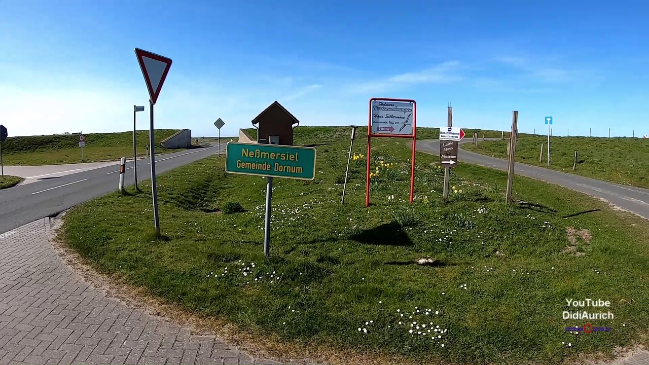 Fahrrad Tour an der Küste 24 Km Runde von Westeraccumersiel Wasserschloß Dornum Deichlängsweg Tour