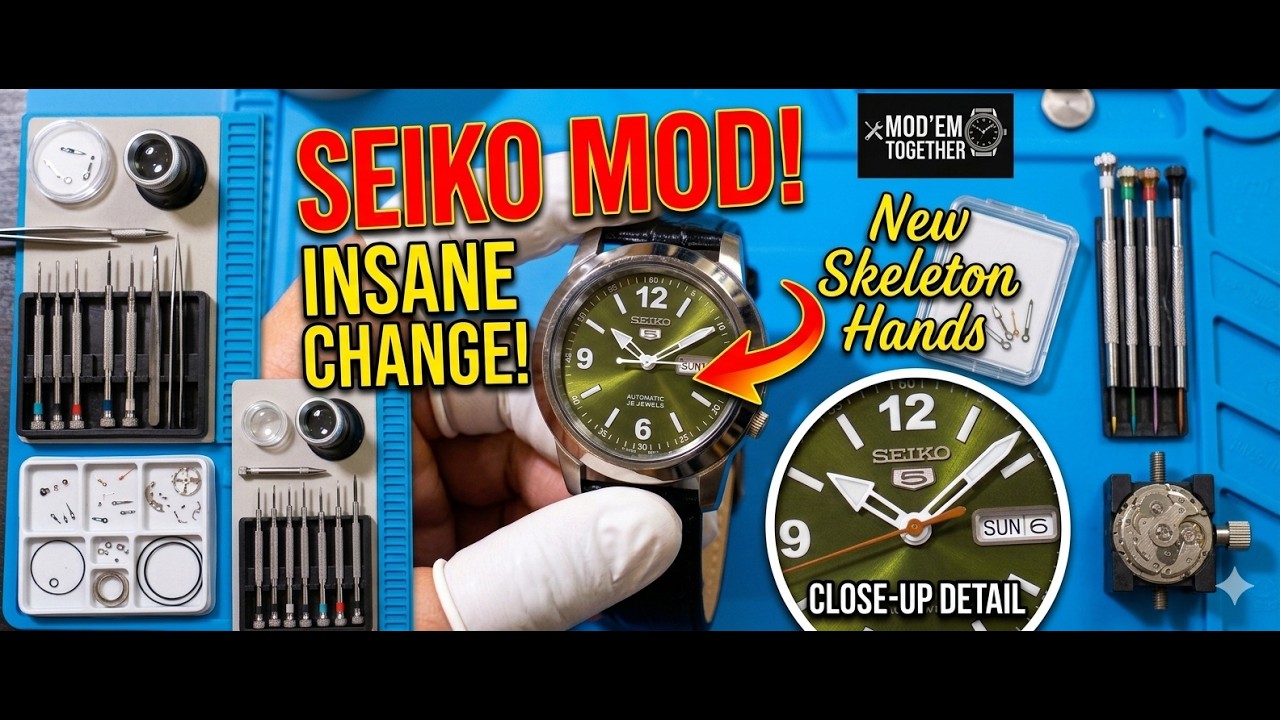 Бюджетная модификация Seiko (новые стрелки, новая индивидуальность)