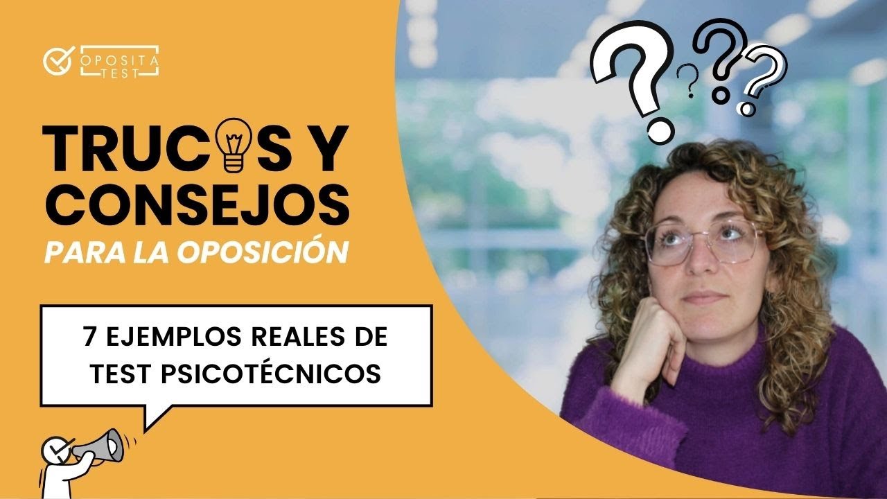 🚀 Domina los Psicotécnicos ​​​⚔️ 7 EXÁMENES REALES que caen en las oposiciones