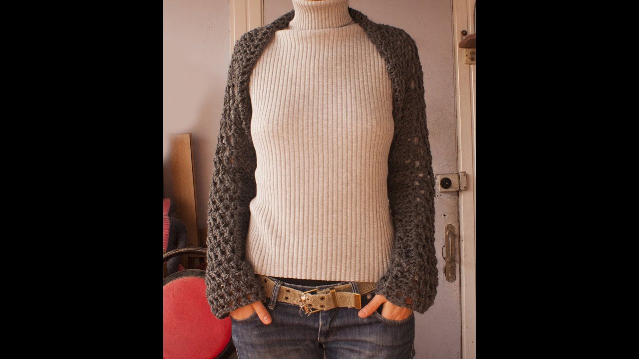 how to crochet shrug