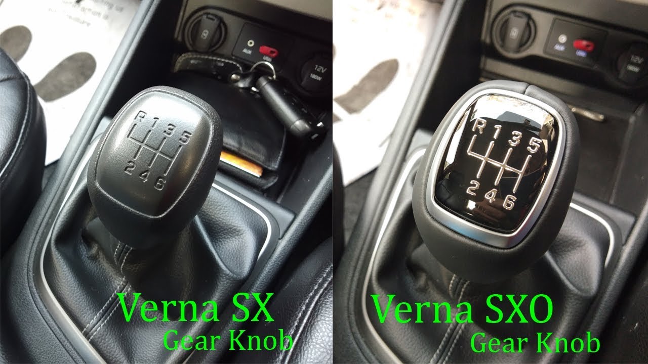 New Verna Gear Knob replace with Top Model SXO !! Hindi -Redix