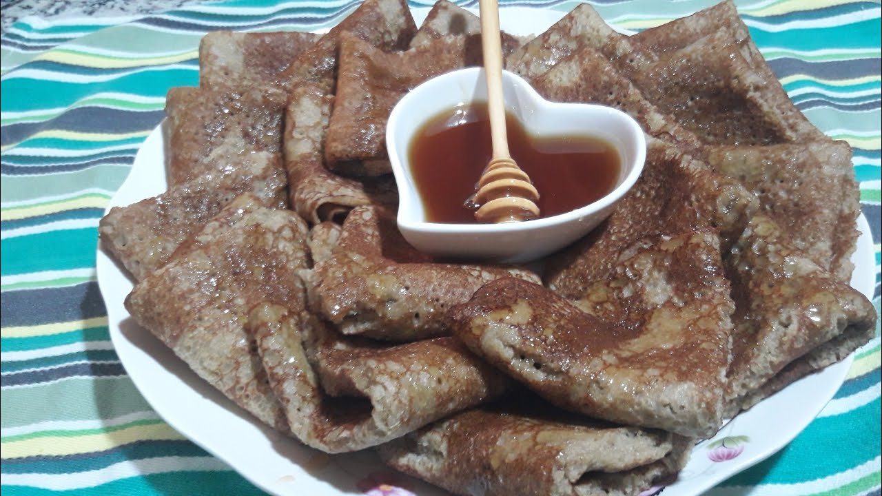 كريب بدقيق الشعير الصحي والغني بالفوائد، رائع جدااCrêpes à la farine d'orge