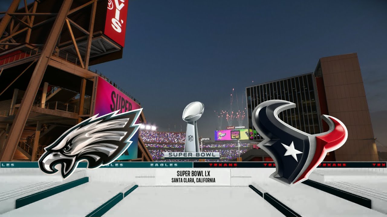 Madden 26 - Philadelphia Eagles @ Houston Texans - Super Bowl LX Gameplay