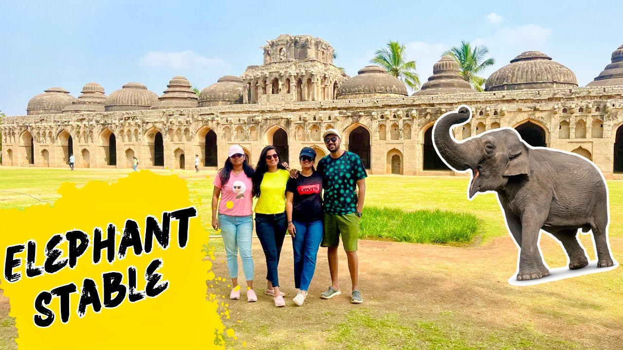 EP 08 - HAMPI | Elephant Stable🐘(ಗಜ ಶಾಲೆ)& Lotus Mahal🏛️| @abhiandvidya