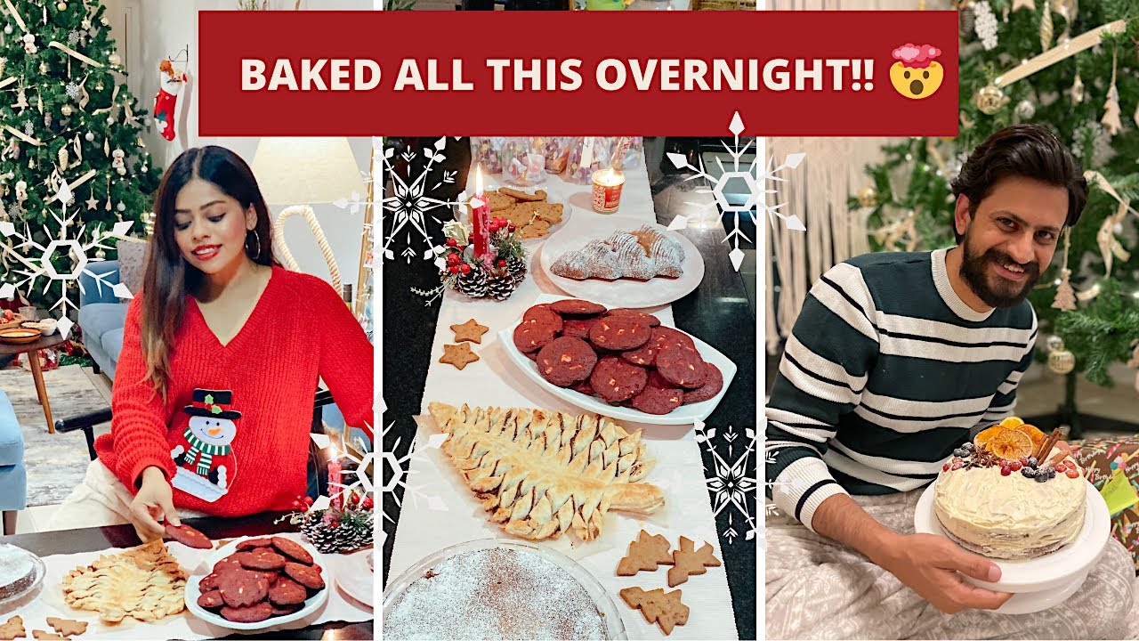 GUESS HOW MANY THINGS I BAKED OVERNIGHT 🤭 Made my HUSBAND a SURPRISE BIRTHDAY CAKE 🎂 | Kavya Dsouza