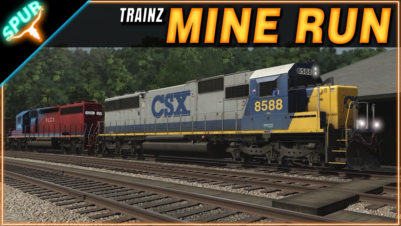 CSX SD50 и HLCX &laquo;Rent-a-Wreck&raquo; на угольном маршруте CSX | Trainz 2022