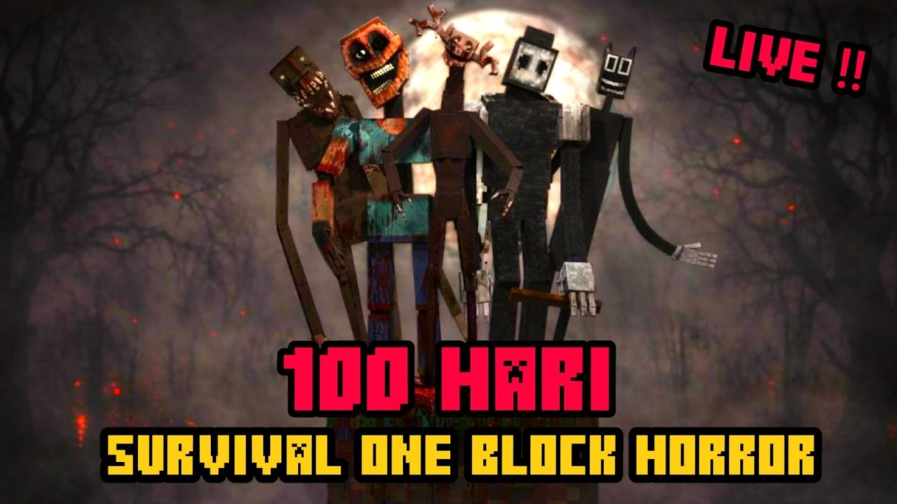 100 Hari Di Survival HORROR One Block - Part 1