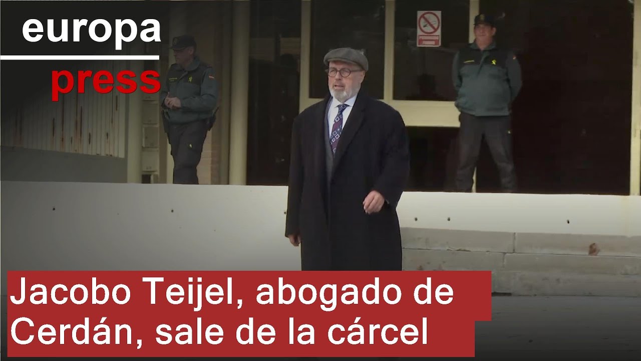 Jacobo Teijel, abogado de Cerdán, sale de la cárcel