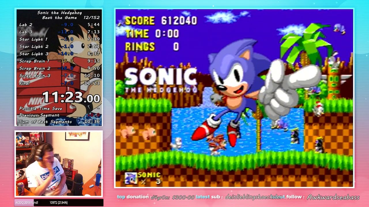 Sonic 1 in 11:23 (Glitched) #sega #speedrun #sonic