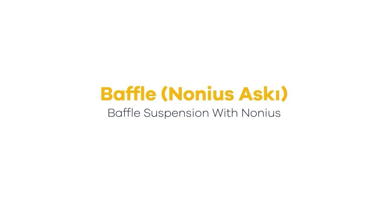 Deckon- Baffle Suspension With Nonius (Nonius Askı)