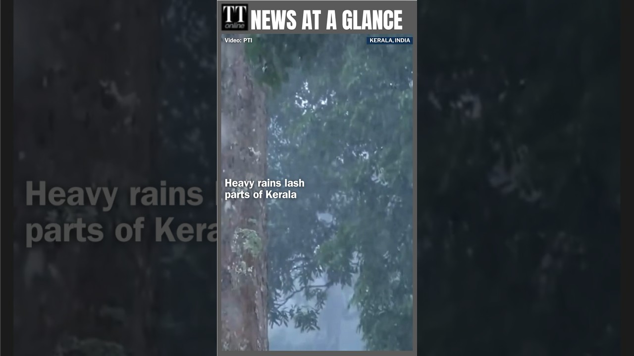 Heavy Rains Lash Kerala, IMD Issues Warnings For Several Districts #shorts #rain