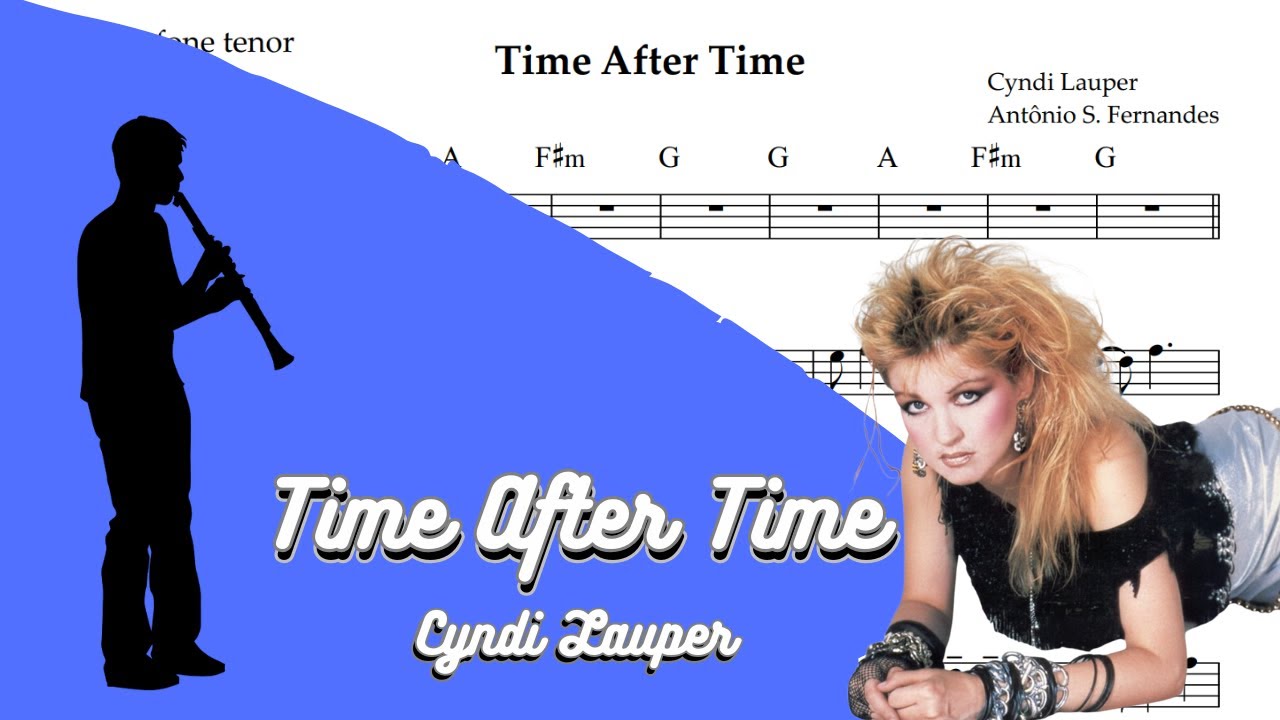 Time After Time - Cyndi Lauper SheetMusic Clarinet PlayAlong