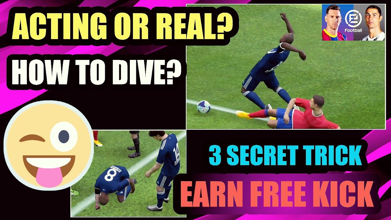 How to Dive in Pes Mobile | What is Gamesmanship? | PES 21 MOBILE