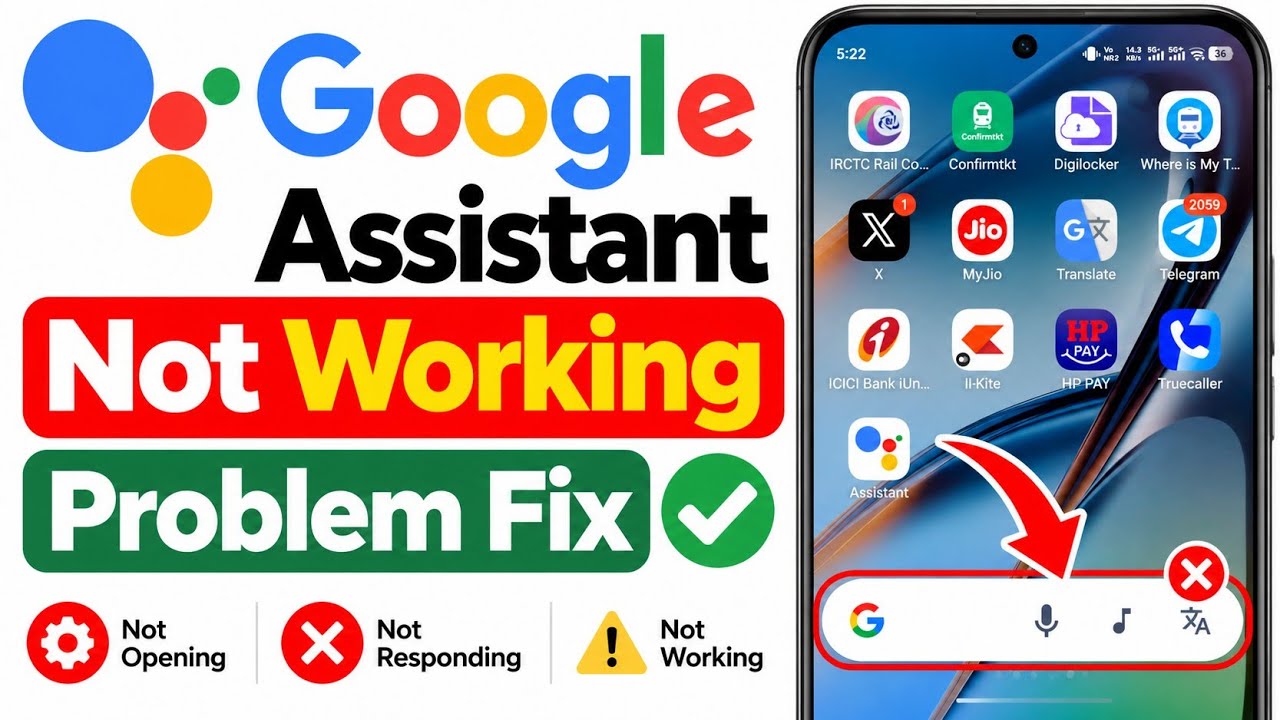 Google Assistant Not Working on Android! || Fix Hey Google Is Not Responding.