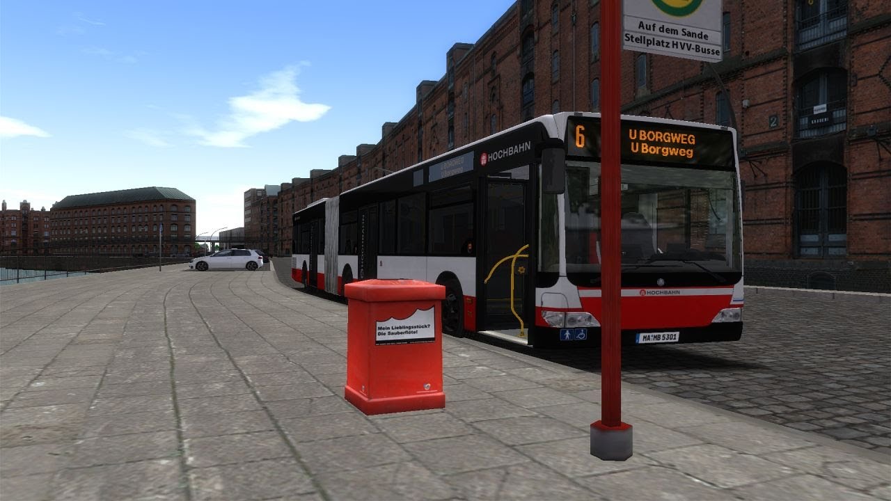 Premiere OMSI 2 Face Reveal  Hamburg HafenCity Citaro Facelift hochbahnhof Linie 6