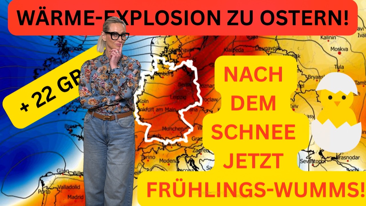 Turbo-Fr&uuml;hling extrem: 23 Grad in Deutschland! Oster-Wende total! Zuvor 40 cm Neuschnee & Gewitter