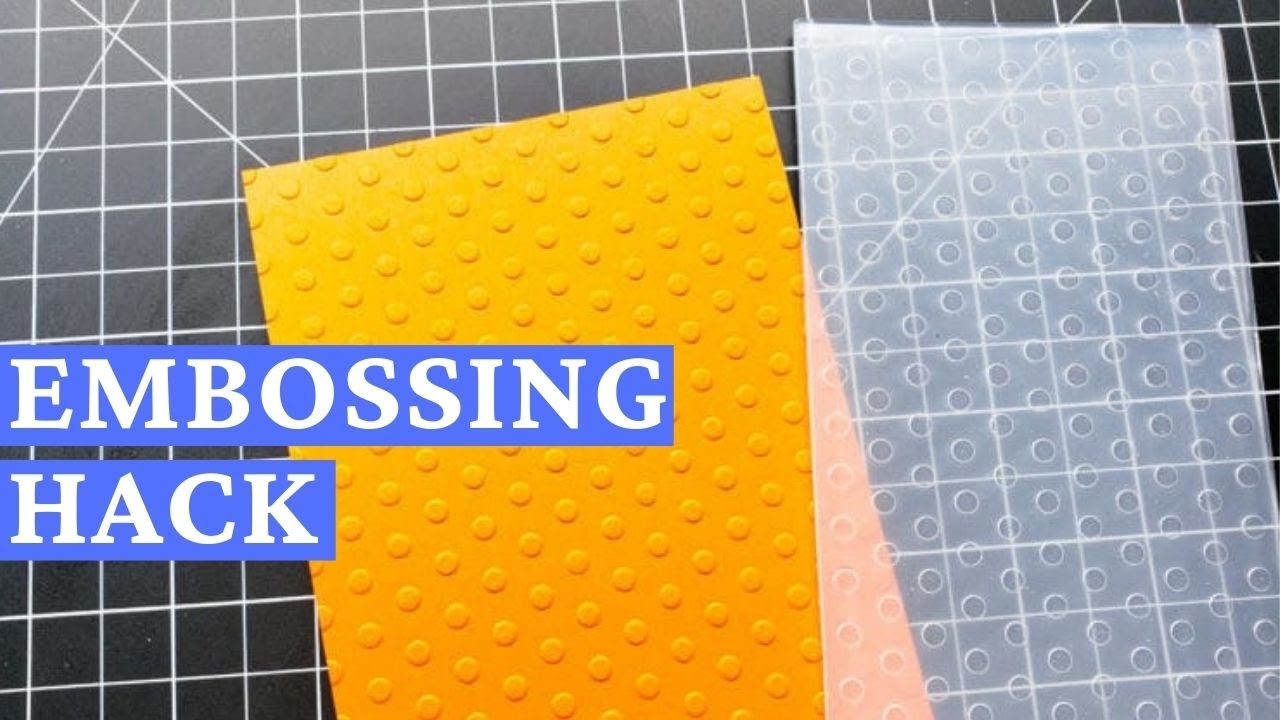 Embossing Hack: How To Emboss A Full Card Front With A Mini Embossing Folder