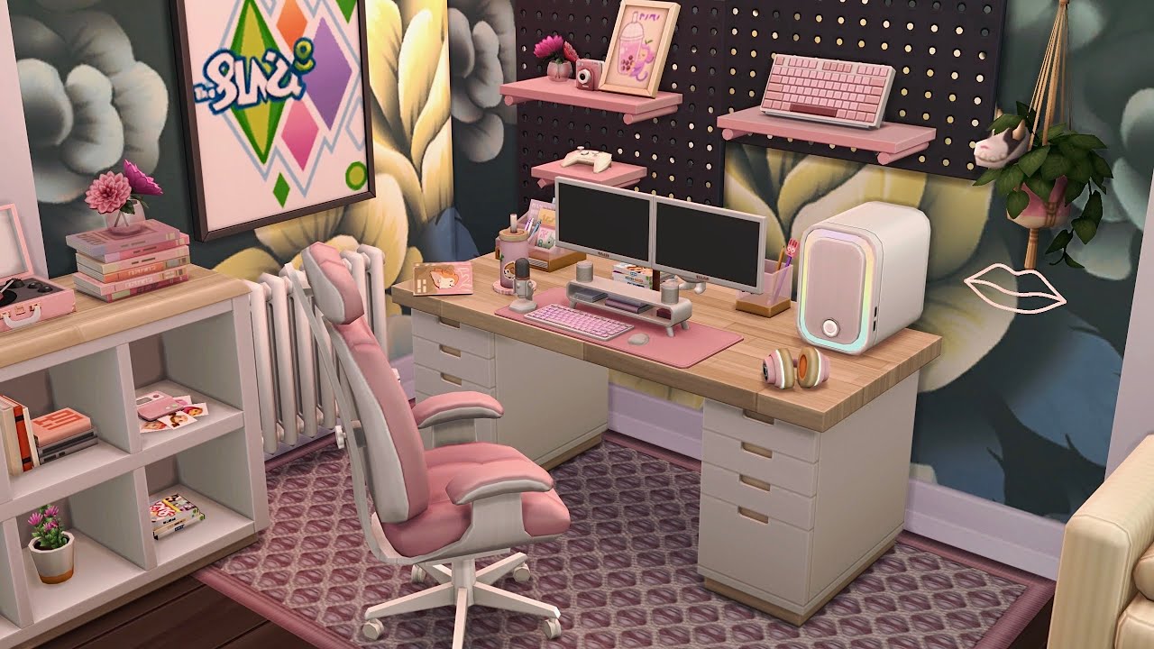 Gamer Girl Studio • Comfy Gamer Kit • The Sims 4 • No CC | Speed Build