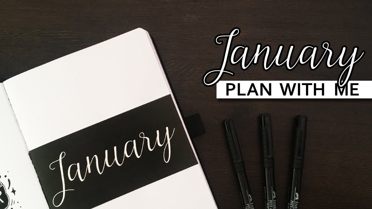 January Bullet Journal Setup 💜 Zentangles themed bujo