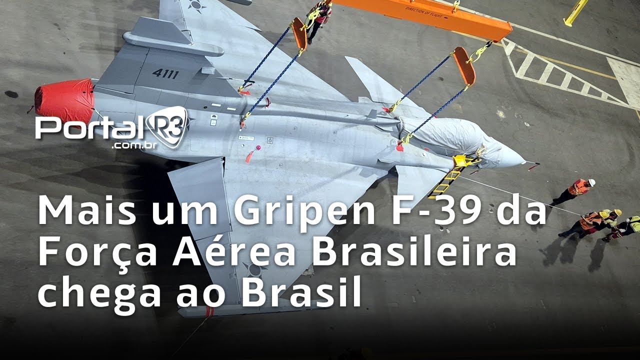 Brasil recebe mais um F-39 Gripen: FAB 4111 desembarca em Navegantes