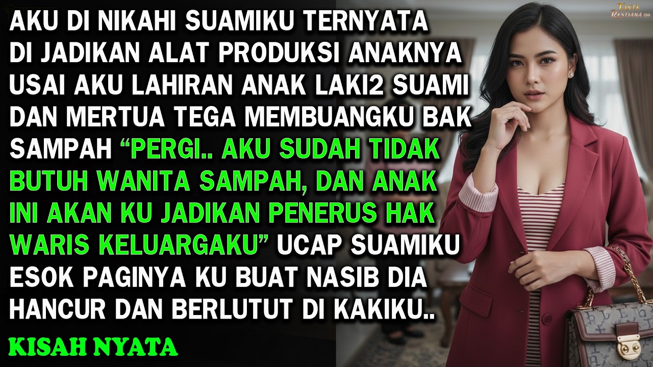 DI TENDANG SUAMI DAN MERTUA USAI AKU LAHIRAN, KU BALAS DAN KU BUAT MEREKA MENYESAL DAN SUJUD DI KAKI